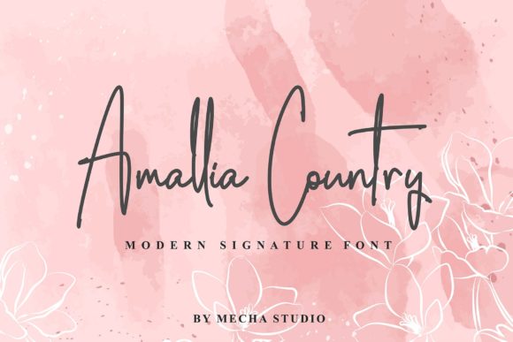 Amalia Country: An Elegant Script Font for Web Design