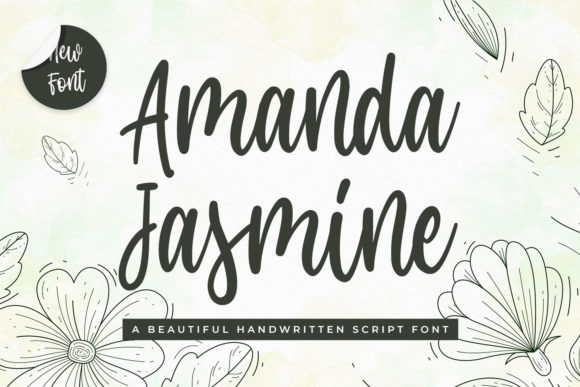 Amanda Jasmine: A Sweet Script Font for Makers
