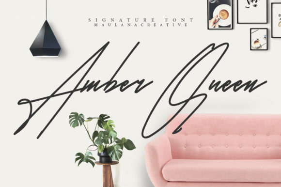 Amber Queen: The Script Font for Modern Campaigns