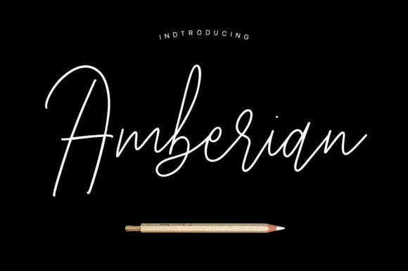 Amberian: A Sophisticated Script Font for Branding