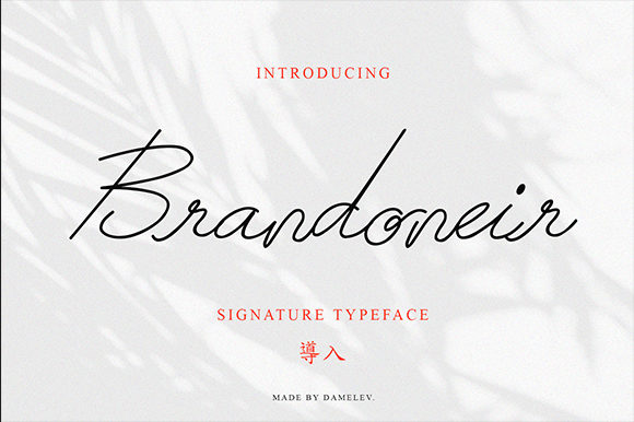 Brandoneir: The Handwritten Script Font for Business