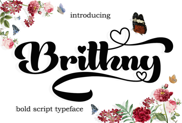 Brithny: A Bold Script Font for Editorial Design