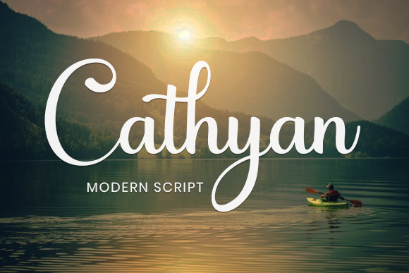 Cathyan: A Review of the Elegant Script Typeface