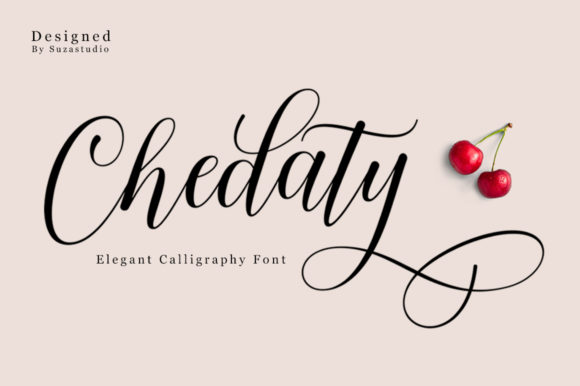 Chedaty: A Modern Script Font for Makers