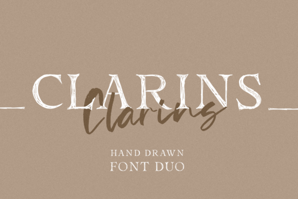 Clarins: A Premium Script and Serif Duo for Campaigns