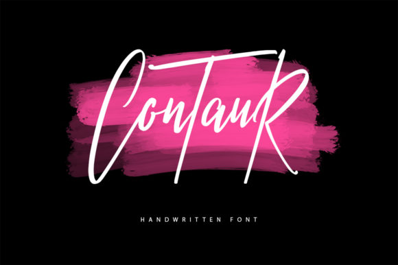 Contaur: A Modern Script Font for Crafters
