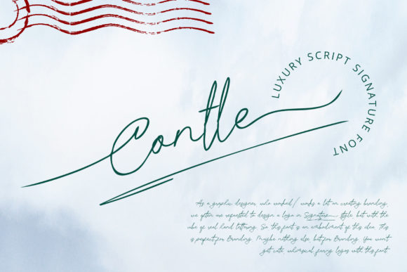 Contle: An Elegant Script Font for Editorial Design