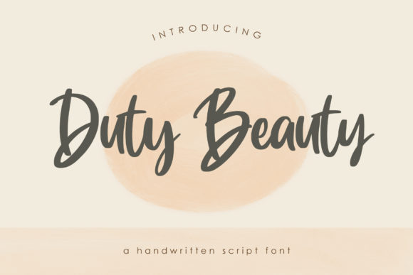 Duty Beauty: A Playful Script Font for Editors