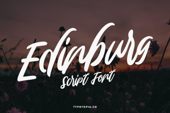 Edinburg: A Bold Script Font for Web Design