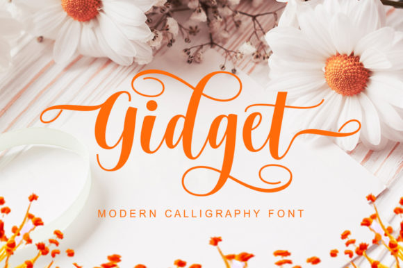 Gidget: An Elegant Script Font for Makers