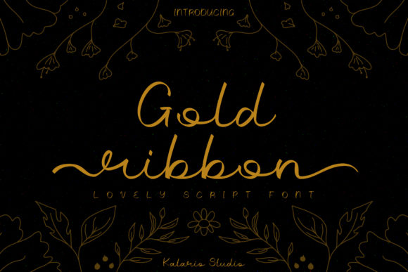 Gold Ribbon: A Premium Script Font for Campaigns