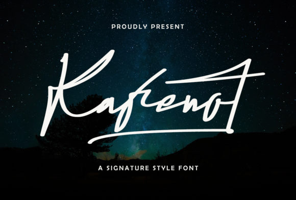 Kafenot: A Classy Script Font for Crafters