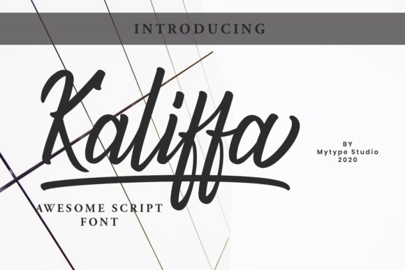 Kaliffa: The Elegant Script Font for Makers