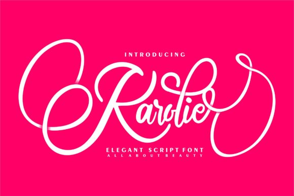 Karolie: An Elegant Script Font for Editorial Design