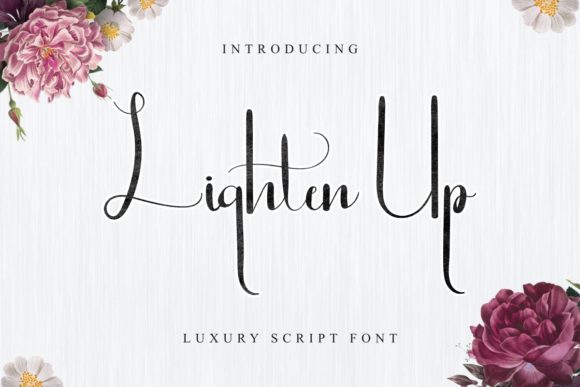 Lighten Up: The Elegant Script Font for Crafters