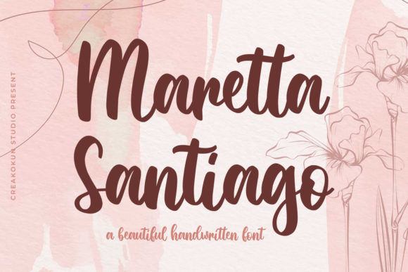 Maretta Santiago: A Sweet Script Font for Editorial Design