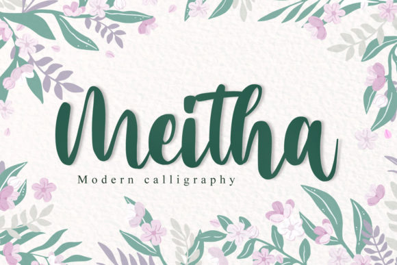 Meitha: A Classy Script Font for Modern Editorial Design