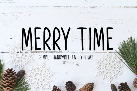 Merry Time: A Tall Script Font for Editorial Design