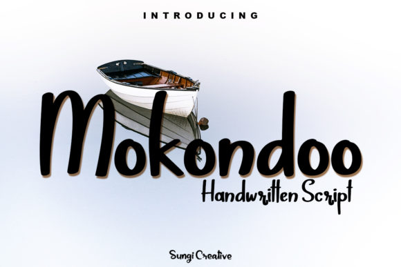 Mokondoo: A Handwritten Script Font for Web Design