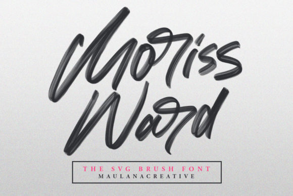 Moriss Ward: A Flowing Script Font for Makers