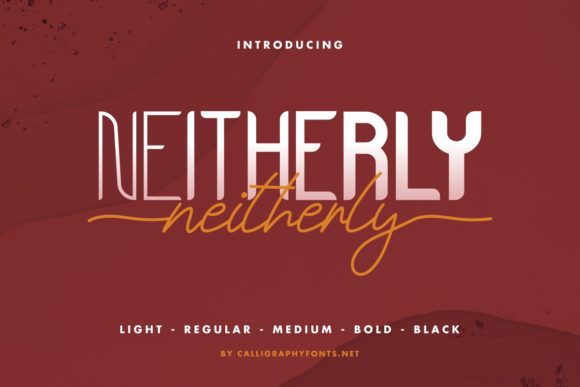 Neitherly: A Luxurious Duo Font for Makers
