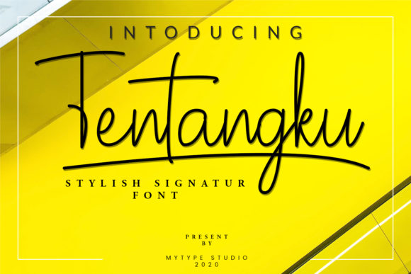 Tentangku: A Stylish Handwritten Font for Modern Brands