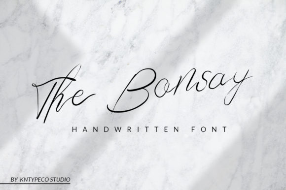 The Bonsay: A Stylish Script Font for Web Design