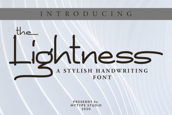 The Lightness: A Stylish Script Font for Branding