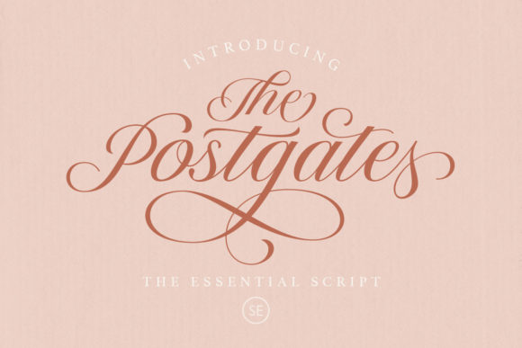 The Postgates: A Premium Script Font for Elegant Branding
