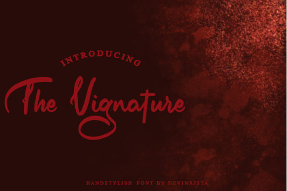 The Vignature: A Modern Script Font for Branding