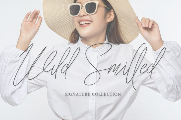 Wild Smilled: A Sleek Script Font for Classy Branding